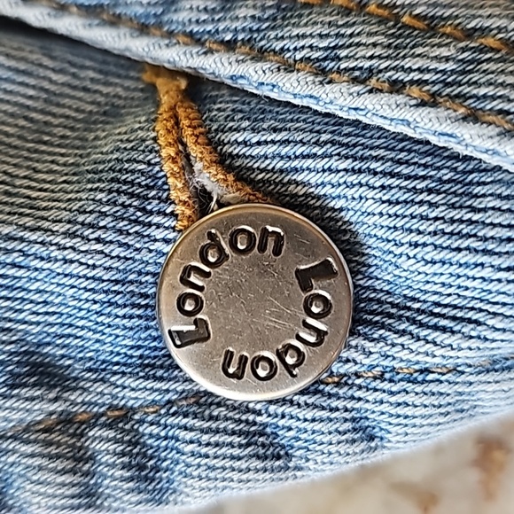 London London Jean Bib shortalls - Picture 12 of 14